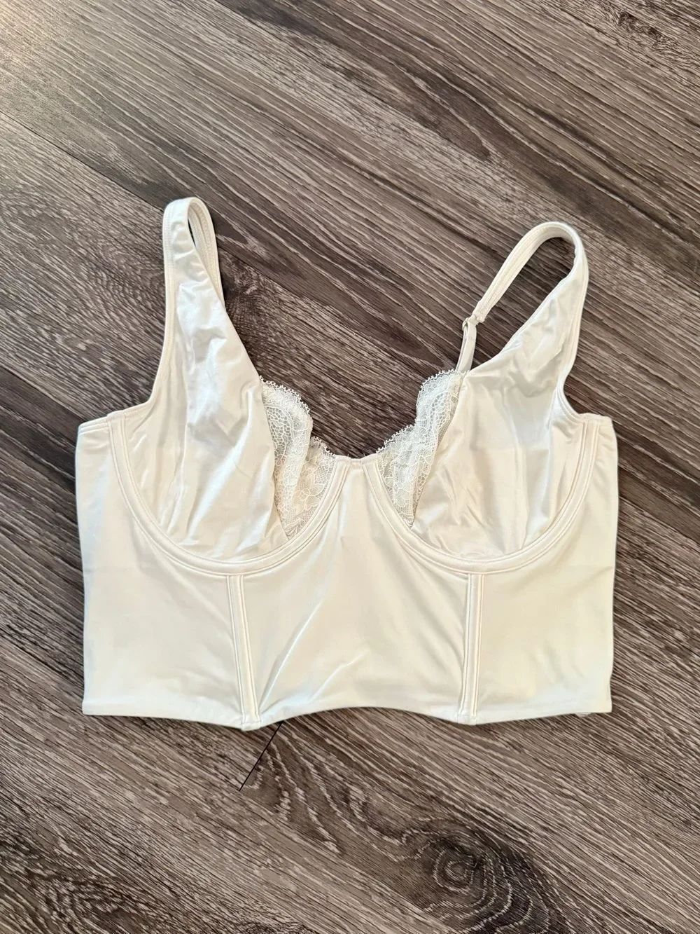 Abercrombie & Fitch Cream Corset Bra Top